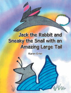 Jack the Rabbit and Sneaky the Snail with an Amazing Large Tail